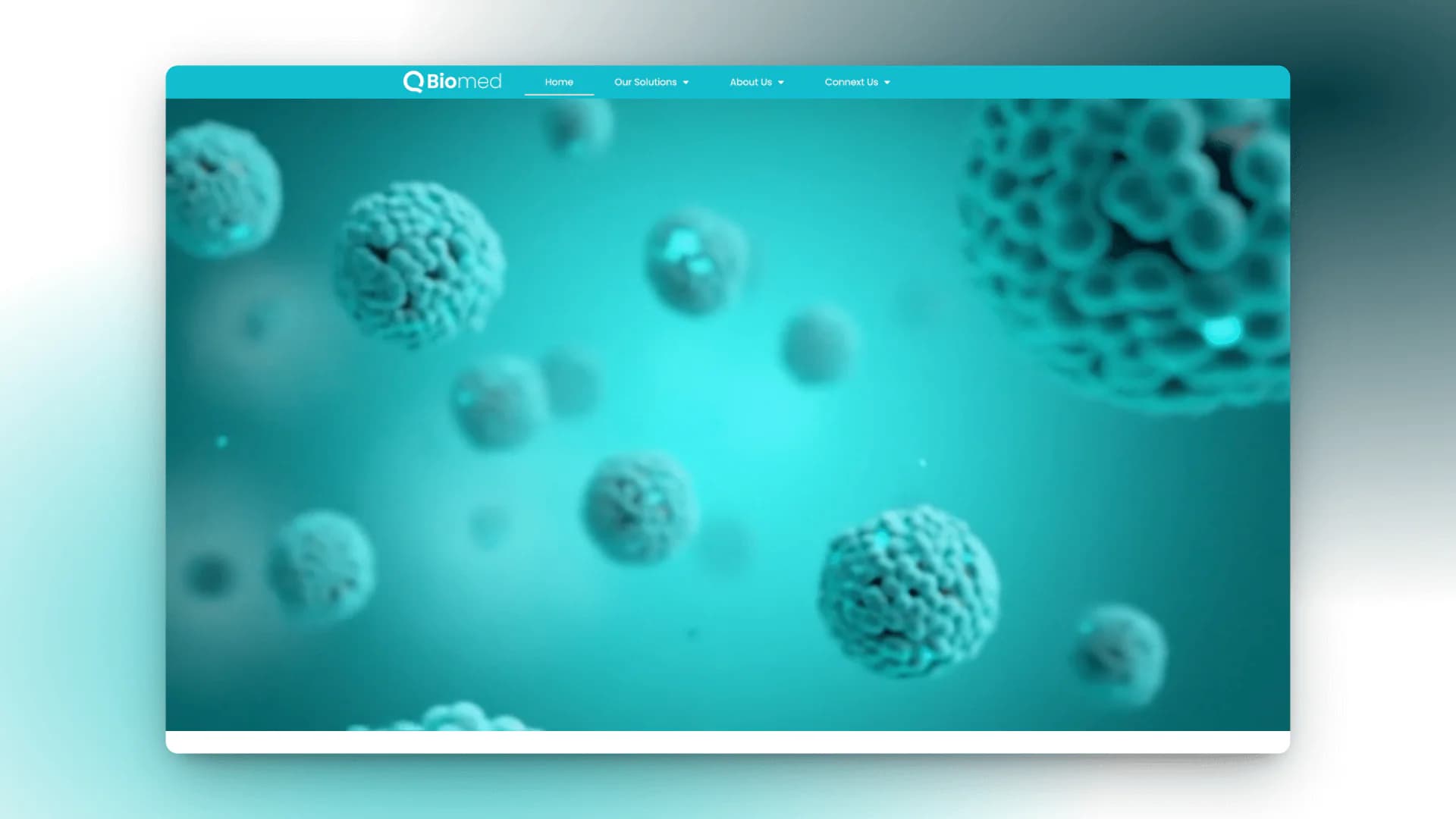 Qbiomed 1 website design services and other services by nConnect