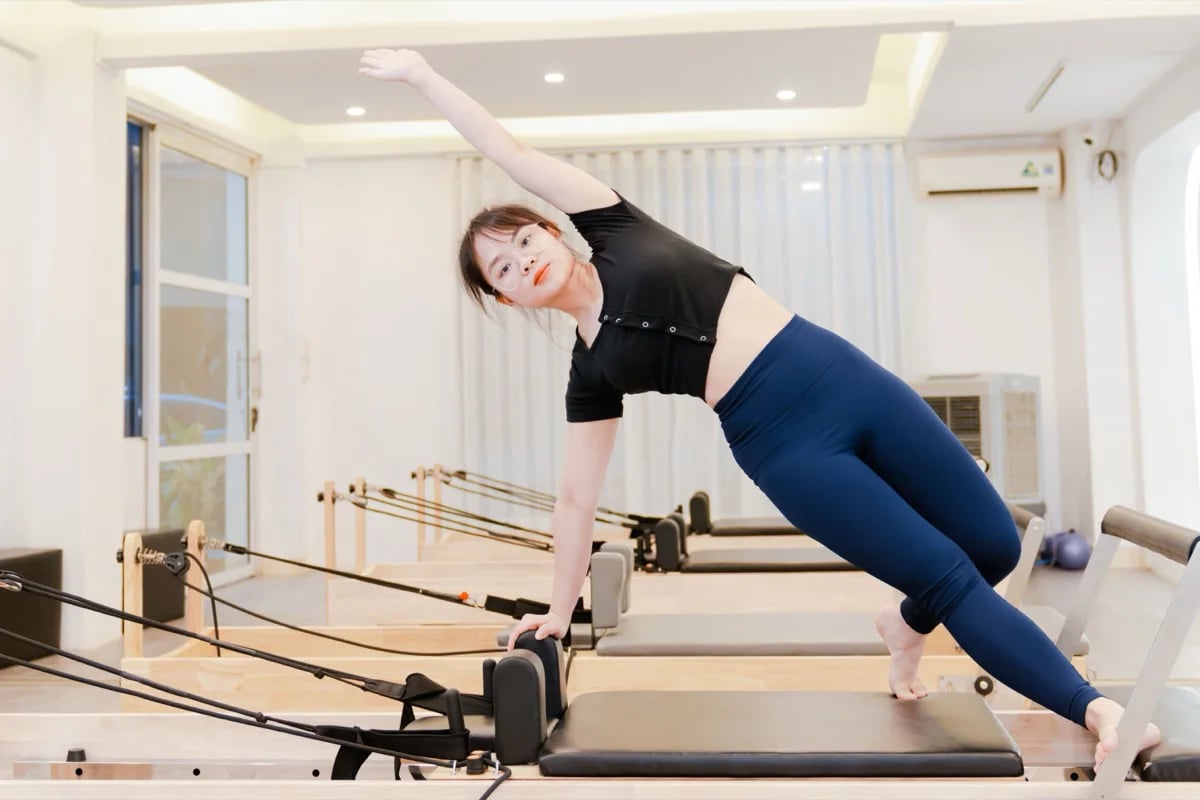 ภาพพิลาทิสจากเว็บแอป WE Pilates